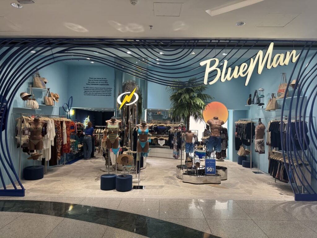 Santa Irreverência - BlueMan – Shopping Rio Sul