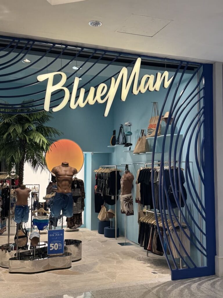 Santa Irreverência - BlueMan – Shopping Rio Sul